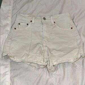 Gap Women's Off White Denim Shorts